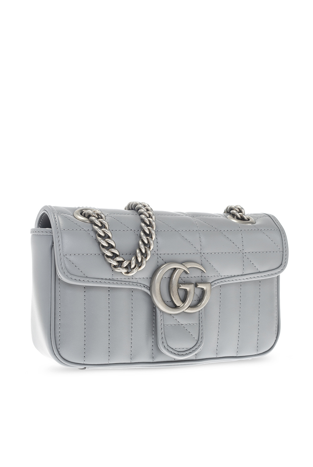 Gucci marmont sales silver hardware